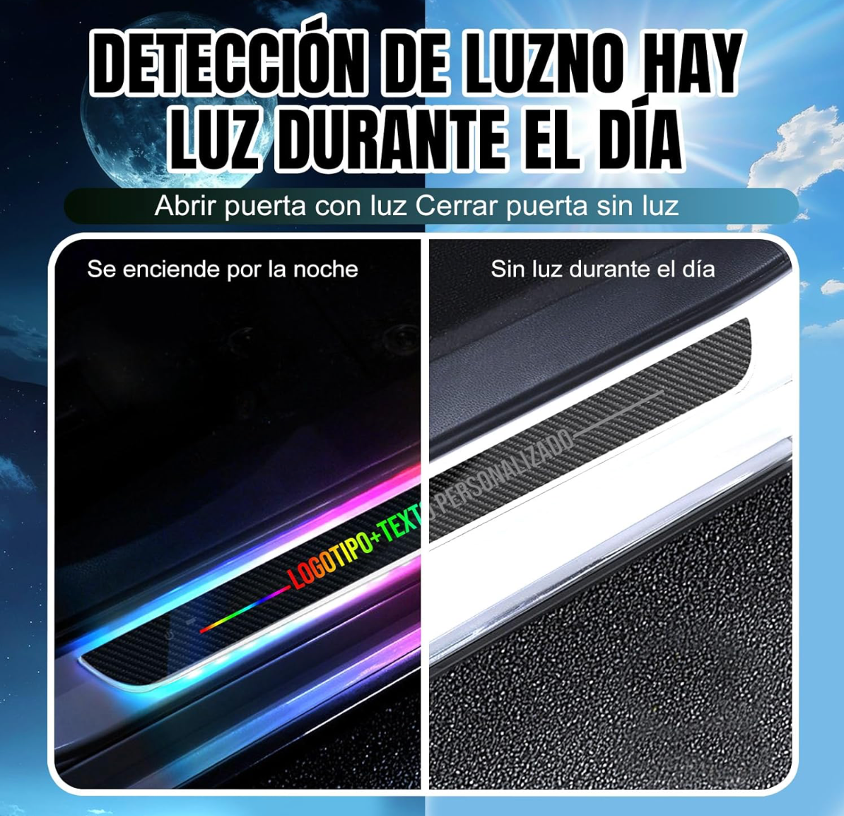 Luz LED Personalizada para Puerta de Coche