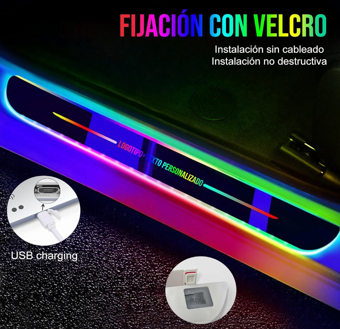 Luz LED Personalizada para Puerta de Coche