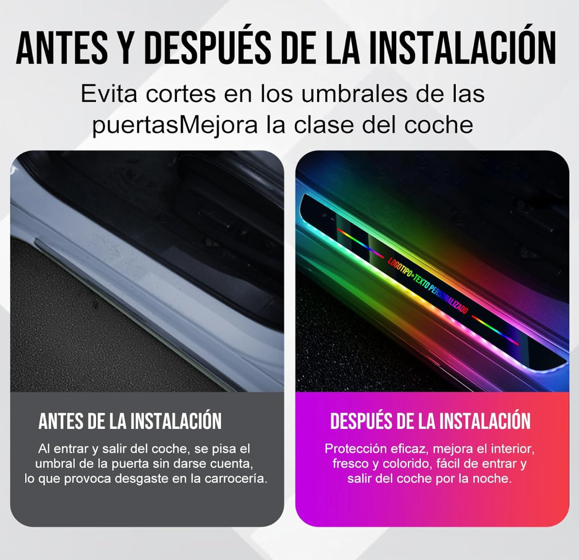Luz LED Personalizada para Puerta de Coche